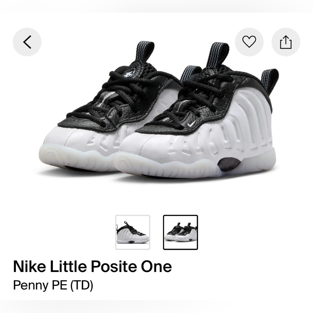 Nike penny little posite one (TD) size 7c